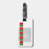 Portugal-Flaggen-Gepäckanhänger Gepäckanhänger (Rückseite vertikal)