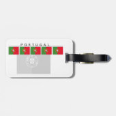 Portugal-Flaggen-Gepäckanhänger Gepäckanhänger (Rückseite horizontal)