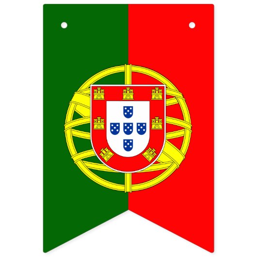 Portugal Flaggen-Party-Banner Wimpelkette (Zweite Fahne)