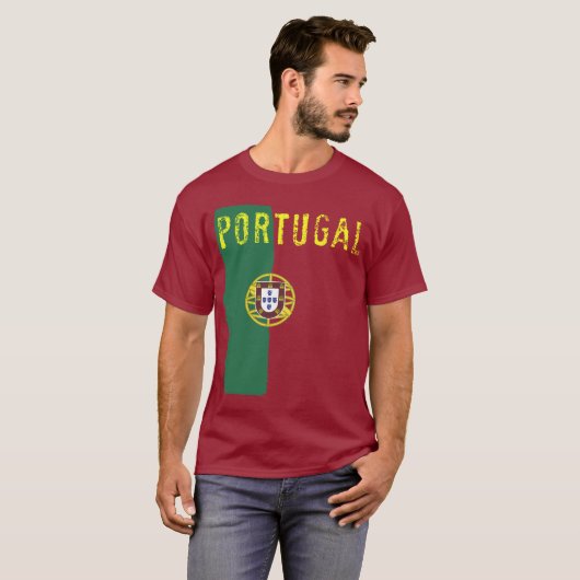 Portugal-Flaggen-T - Shirt (Vorne ganz)