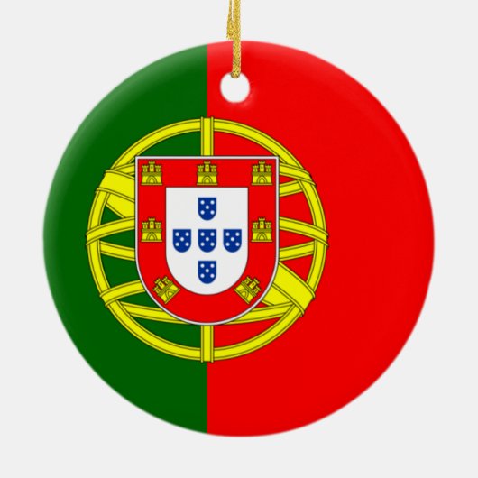 Portugal-Flaggen-Verzierung Keramikornament (Hinten)