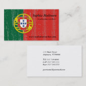 Portugal-Flaggen-Visitenkarte Visitenkarte (Vorne/Hinten)