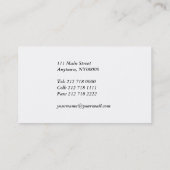 Portugal-Flaggen-Visitenkarte Visitenkarte (Rückseite)