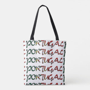 Portugal FlaggenfarbTypografie des europäischen La Tasche