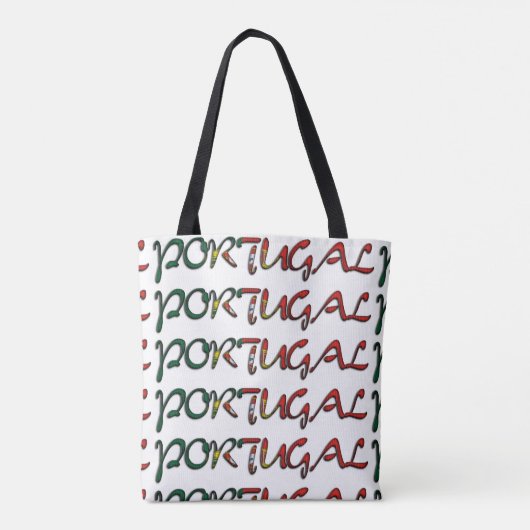 Portugal FlaggenfarbTypografie des europäischen La Tasche (Rückseite)