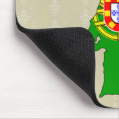 Portugal Flaggenkarte Mousepad (Ecke)