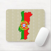 Portugal Flaggenkarte Mousepad (Mit Mouse)