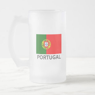 Portugal-Flaggenkundenspezifische Glasbier Mattglas Bierglas