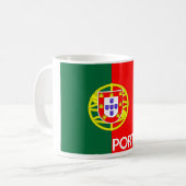 Portugal-Flaggenland-Textname Kaffeetasse (Vorderseite Links)