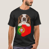 Portugal Flaggenstaat: Irischer Red and White Sett T-Shirt (Vorderseite)