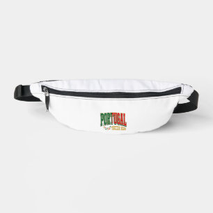 Portugal Fußball 2026 Fußball Fett Land Typographi Bauchtasche