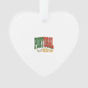 Portugal Fußball 2026 Fußball Fett Land Typographi Ornament