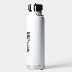 Portugal Fußball 2026 Fußball Fett Land Typographi Trinkflasche