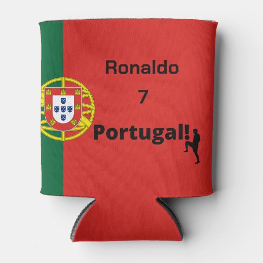 Portugal Fußball, anpassbar Dosenkühler (Vorderseite)