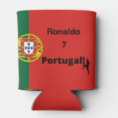 Portugal Fußball, anpassbar Dosenkühler (Rückseite)