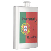 Portugal Fußball, anpassbar Flachmann (Rechts)
