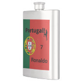 Portugal Fußball, anpassbar Flachmann (Links)