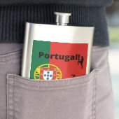 Portugal Fußball, anpassbar Flachmann (Beispiel)
