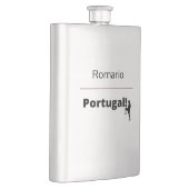 Portugal Fußball, anpassbar Flachmann (Rechts)