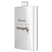 Portugal Fußball, anpassbar Flachmann (Links)