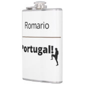 Portugal Fußball, anpassbar Flachmann (Links)