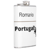 Portugal Fußball, anpassbar Flachmann (Rechts)