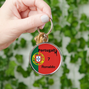Portugal Fußball, anpassbar Schlüsselanhänger