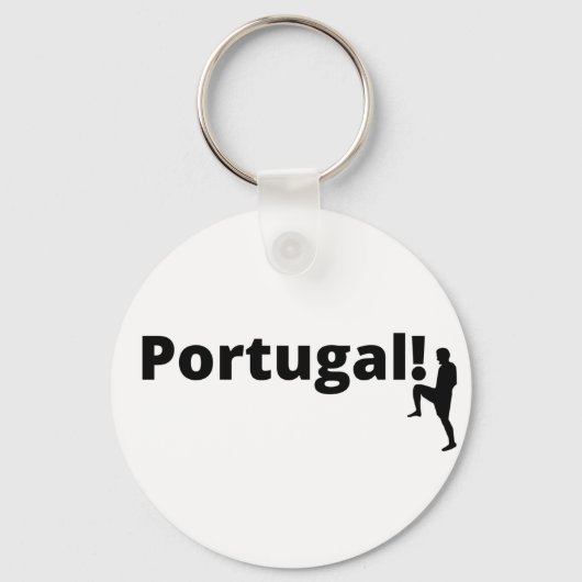 Portugal Fußball, anpassbar Schlüsselanhänger (Vorderseite)