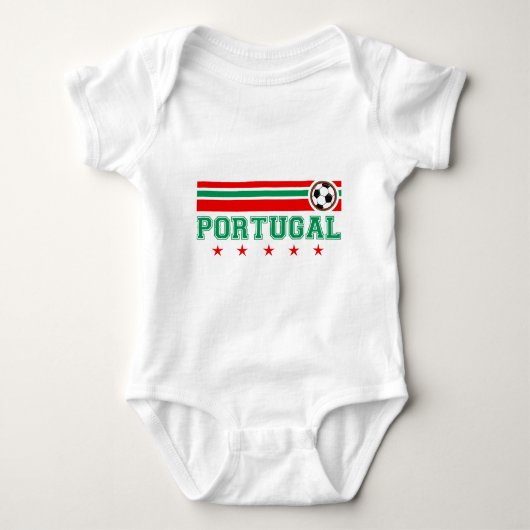 Portugal-Fußball Baby Strampler (Vorderseite)
