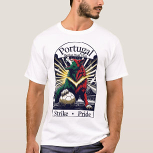 Portugal Fußball Iberischer Wolf, Nationaler Stolz T-Shirt