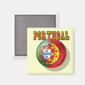 Portugal Fußball Magnet (Vorderseite/Rückseite)