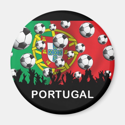 Portugal Fußball Magnet (Vorne)