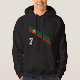 Portugal Fußball Nr. 7 Portugese Fußball Sports Hoodie