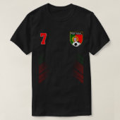 Portugal Fußball Portugese Fußball Retro 7 Jersey T-Shirt (Design vorne)