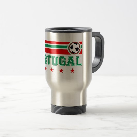 Portugal-Fußball Reisebecher (VorderseiteRechts)
