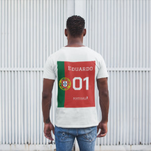Portugal Fußballfan-Trikot - Benutzerdefinierter N T-Shirt