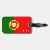 Portugal Gepäckmarken, patriotische portugiesische Gepäckanhänger (Rückseite horizontal)