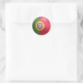 Portugal Glossy Circle Flag Runder Aufkleber (Tasche)