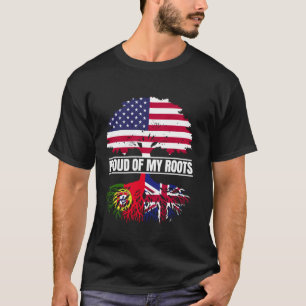 Portugal Großbritannien Mischung Stolz auf meine W T-Shirt
