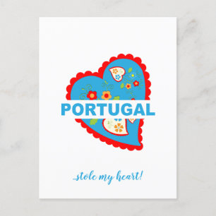 Portugal hat mir das Herz gestohlen Postkarte