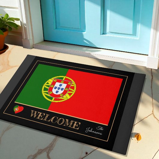 Portugal Hausmatte, portugiesische Flagge Willkomm Fußmatte