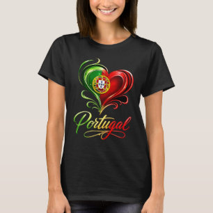 Portugal Herz-Shirt, ich liebe Portugal, portugies T-Shirt