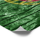 Portugal - Holzflagge Poster (Ecke)