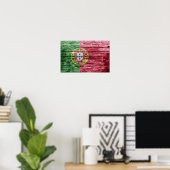 Portugal - Holzflagge Poster (Heimbüro)