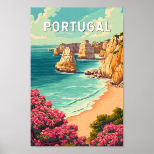 Portugal Illustration Reise Kunst Vintage Poster