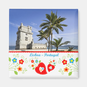 Portugal in Fotos - Belém Tower, Lissabon Magnet
