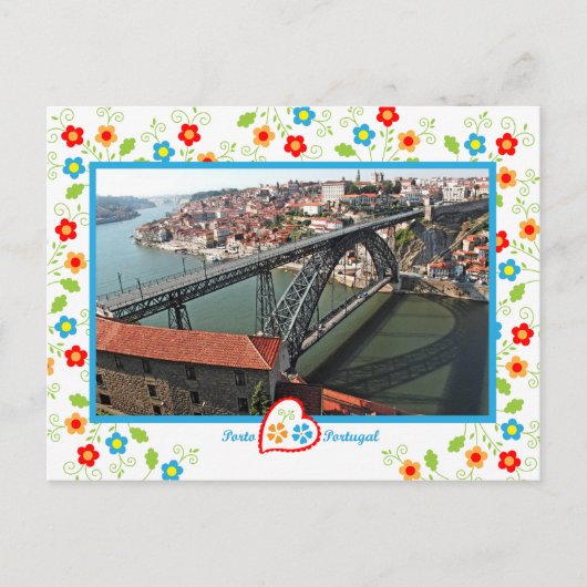 Portugal in Fotos - Brücke Porto D. Luís Postkarte (Vorderseite)