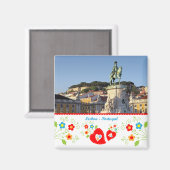 Portugal in Fotos - Die Stadt Lissabon Magnet (Vorderseite/Rückseite)