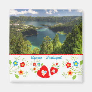 Portugal in Fotos - Lagune der Azoren Magnet