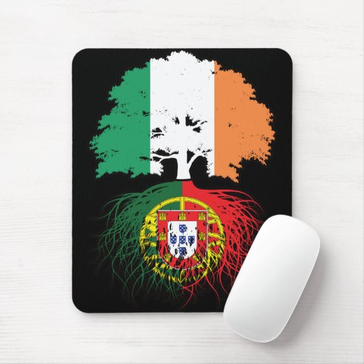 Portugal - Irish Ireland Treots Flag Mousepad (Mit Mouse)